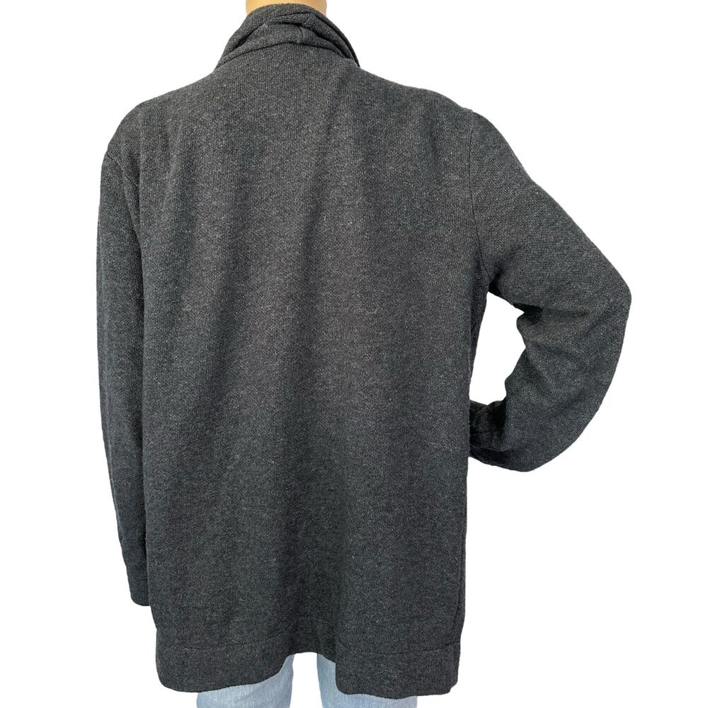 J. Crew Drapey Brushed Fleece Wool Blend Sweater Gray H2957 Size S - Picture 5 of 8